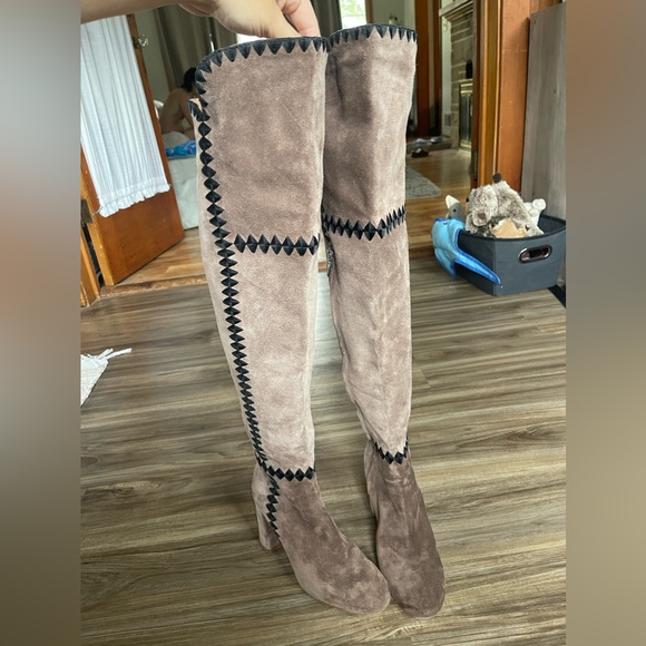 ✨RARE✨ Sigerson Morrison knee high suede boots 🤎 - Picture 3 of 8